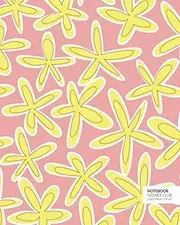 Flower Club Notebook: (Pink Edition) Fun notebook 192 ruled/lined pages (8x10 inches / 20.3x25.4 cm / Large Jotter)