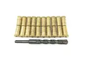 20 x Brass Screw Concrete Pool Deck Anchor + Drill Bit For Swimming Pool Cover