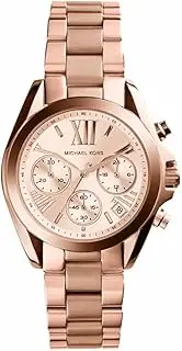 [Michael Kors] Women's Rose Goldtone Mini Bradshaw Watch