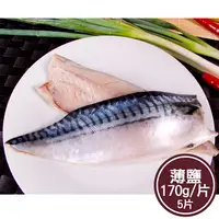 在飛比找COCORO Life優惠-【新鮮市集】人氣挪威薄鹽鯖魚片5片 170g/片