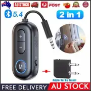 2 in 1 Wireless Bluetooth 5.4 Transmitter Receiver Adapter Audio 3.5mm Jack Aux