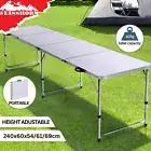 Weisshorn Folding Camping Table Portable Outdoor Garden Party Picnic BBQ 240CM