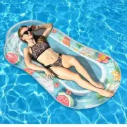 Inflatable Float Chair Hammock Pool Lounge Bed Swimming Chair Water Floats Party