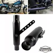 2x Steel Shorty 12" Exhaust Mufflers Pipes For Chopper Bobber Cafe Racer Honda