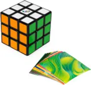 Rubik's Cube, Original 3x3 Puzzle Brain Teaser Fidget Toy With Removable Mod To