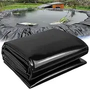Black Pond Liner 3x7m 4x6m 5x8m 7x10m Impermeable Pond Membrane for Koi Pools, Garden Fish Ponds, Small to Medium Ponds, Water Features, Easy to Cut & Shape(2x2.5m(6.5x8.3ft))