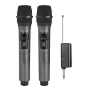 WN043 Microphone 2 Channels UHF Fixed Frequency Handheld Mic Karaoke8892