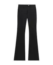 Courrèges Pressed Crease Bootcut Trousers FR34 Black