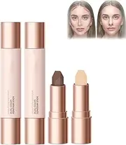 No Limits Cream Bronzer Stick, 2 in 1 Cream Bronzer and Highlighter Stick, No Limits Cream Bronzer and Contour Stick, Natural Matte, Long Lasting & Waterproof (Color : 02#)