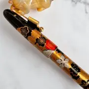Pilot Maki-e 18K 750 Fountain Pen Four Seasons M Nib Ink Set NEW