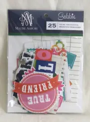 NEW Maude Asbury 25 Titles Tags & Quotes Scrapbooking Cardstock Die Cuts