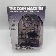 The Coin Machine Automatic Sort & Save See Thru NEW SEALED