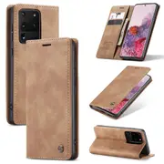 CaseMe Samsung Galaxy S20 Ultra Classic Folio Case Cover G988 Skin [Brown]