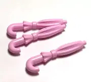 Lego - Minifigure Utensil - Lot of 3 - Pink Umbrella