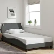 Bed Frame Without Mattress Dark Grey 107x203 cm King Single Fabric Bed/Accessories