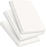 RETTACY Graph Grid Spiral Notebook,A5 Spiral Bound Notebook Graph Ruled 480 Pages Total 8.26 x 6.1 Inches,Square Grid Bulk Notebooks 100GSM Thick Paper for Work School Journals