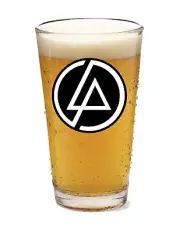 Linkin Park (Black) - Rock and Roll - 16oz Pint Beer Glass Pub Barware Seltzer