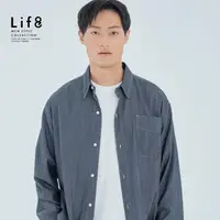 在飛比找momo購物網優惠-【Life8】EVENLESS 涼感 單寧柔膚長袖襯衫(71