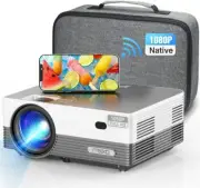 MOOKA Q6 Native 1080P WiFi Bluetooth 4K Projector 8500L Video Movie Theater Home