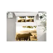 3D Animal Cow 018 Bed Pillowcases Quilt King Size