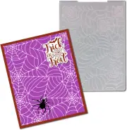 Happy Halloween Spider Web Embossing Folders for Card Making Scrapbooking Tags a