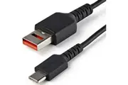 StarTech.com 3ft (1m) Secure Charging Cable, USB-A to USB-C Data Blocker Charge-Only Cable, Secure Charger Adapter Cable for Phone/Tablet~1m (3ft) to