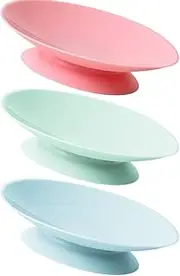 Toddler Tableware Sucker 3pcs Double Sided Suction Cups Silicone Plate Sucker Replacement Pads Antislip Plate Bowl Cutlery Placemat for Elderly Plates Feeding Bowls