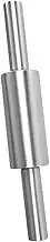 STOBAZA Stainless Steel Dough Roller Non Stick Pastry Roller for Baking for Cookies Cake Pasta and Pizza Reusable Easy to Clean Design