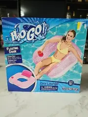 Bestway H2O Go! Floating Chair Lounger With Cup Holder Pink
