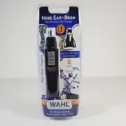 Wahl Nose, Ear & Brow Wet/Dry Dual Head Trimmer Fast Easy Precise 5567-200 Black