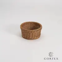 在飛比找蝦皮商城優惠-CORTEX 編織籃 仿藤籃 圓型籃W19 卡其色