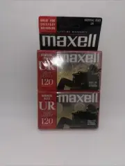 Maxell UR 120 Normal Bias Blank Audio Cassette Tapes 2-Pack Sealed New