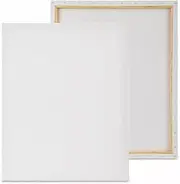 EZONEDEAL 1Pcs Framed Canvas, Blank Painting Cotton Canvas Artist Stretched Canvases White Art Oil Acrylic Paint Sketching and Pouring Wet & Dry Art Media Drawing (30x40cm)