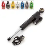 FXCNC Universal Steering Damper Stabilizer For NINJA250R 300R 650R ZX10R Black