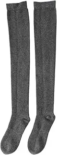 [STKARCV] Stocking Women's Knitted Long Floor Socks Winter Warm Home High Socks Soft(Gray)