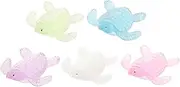 Toddmomy 5Pcs Glow The Dark Turtle Figurines Resin Turtle Decor for Home Desk Gardens and Micro Landscapes Bright Vivid Style Desk Ornaments