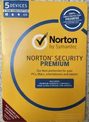 Norton Security Premium & Wi-Fi Privacy Bundle - 5 Devices, 3 Years