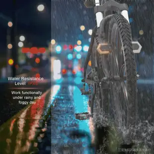 【鎮店之寶 】 四燈分體轉向燈 自行車電動車 無線控制鋰電池充電 免接線安裝尾燈電池腳踏車