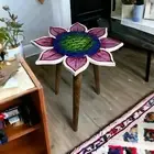 Beautiful Wooden Foldable Side Table/End table/Plant Stand/Stool Kids Play
