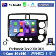 9" APPLE CARPLAY ANDROID AUTO HEAD UNIT RADIO FOR HONDA CIVIC 2000-2005 SEDAN BT (for: Honda Civic)