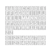 2 Pack - 2 Inch Letter Stencils Set, 72 Reusable Stencils for Painting On Woo...