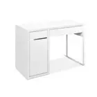 Office Study Computer Desk Cabinet - White