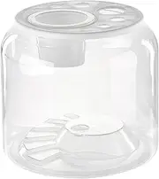 Tank for Turtles - Creative Turtle House Habitat Turtle Tank with Lid - Tortoise Enclosure Large Turtle Habitat with Plant Basket for Most Turtles