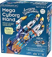 Thames & Kosmos Mega Cyborg Hand STEM Experiment Kit | Build Your Own Giant Hydraulic Hand | Amazing Gripping Capabilities | Adjustable for Different Hand Sizes | Learn Hydraulic & Pneumatic Systems