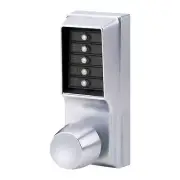 Simplex Kaba 1011-26D-41 Cylindrical Pushbutton Knob Nko Us26D, Satin Chrome