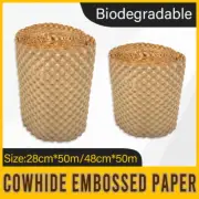 Cowhide Pressure Bubble Paper Roll Shock Absorbing Biodegradable Cushioning Wrap