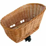 Basil H.R Pet Basket " Wicker Braun Bicycle Behind