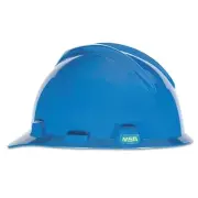 V-Gard Slotted Hard Hat Cap, Fas-Trac III Suspension, Blue MSA 477483