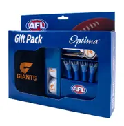 Greater Western Giants AFL Optima Golf Balls Tees Towel Divot Tool Gift Pack