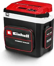 Einhell Battery-Powered Cool Box TE-COL 18/27 Li-Solo Power X-Change (18 V, 27 litres, for Cooling and Keeping Warm, Hybrid 12 V for Car, 230 V Power Connection, incl. Pockets, Without Battery)
